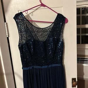 David’s Bridal Blue Dress